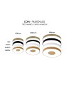 COIN * PLAFÓN REDONDO LED 80W - 2700-5000K - CON MANDO - BLANCO